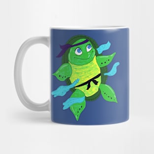 Cute Sea Turtle Ninja Mug